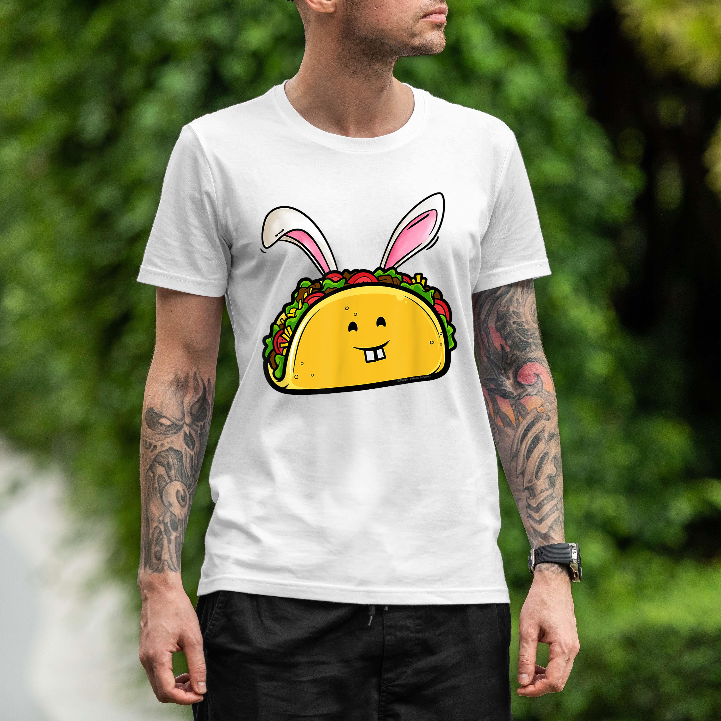 Funny Easter Taco With Bunny Ears Taco Lovers Funny Easter Shirt 